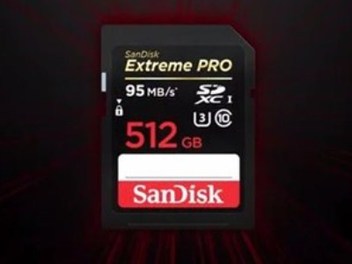 SanDisk Extreme Pro SDXC UHS-I 記憶卡512 GB發表，4K錄影存取新選擇