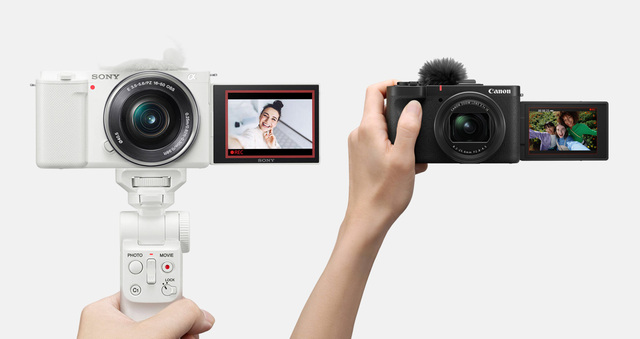 Sony ZV 和 Canon V 系列等都是專為影音創作者而生的相機。