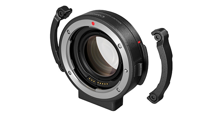 Canon推出EOS R系統鏡頭接口轉接環EF-EOS R 0.71×，使採用RF卡口的EOS C70可使用龐大的EF鏡頭群