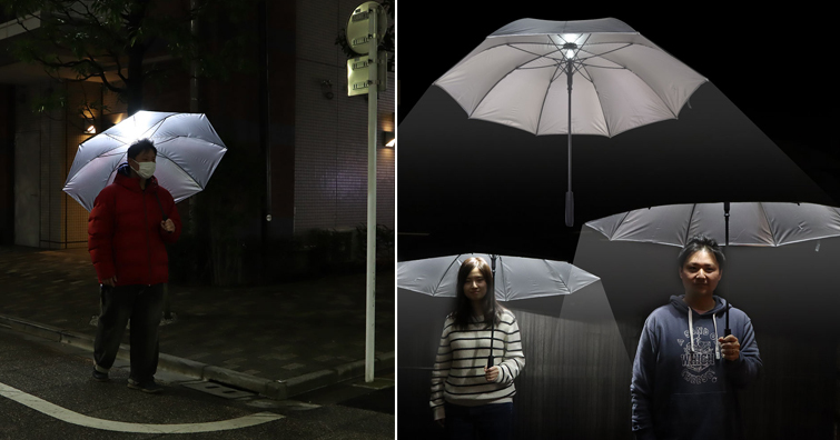雨天創作利器，三光株式會社發佈帶有LED燈雨傘，可同時兼具夜間照明與雨天人像創作
