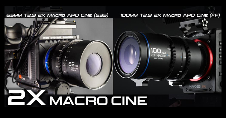 老蛙發布首款具有2倍放大率的電影鏡頭！LAOWA 65mm T2.9 2X Macro APO Cine & LAOWA 100mm T2.9 2X Macro APO Cine