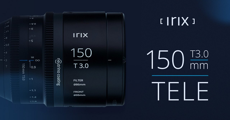 Irix正式發表Irix 150mm T3.0 Tele Cine Lens長焦電影鏡頭