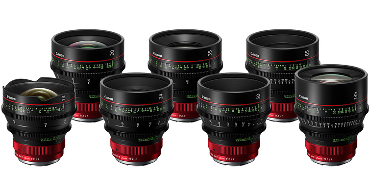 Canon一次發表七支RF卡口的Cinema Prime大光圈定焦鏡！