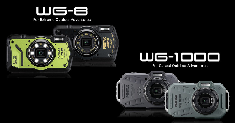 PENTAX發布兩款全新防水相機WG-8、WG-1000，擴大其產品系列！