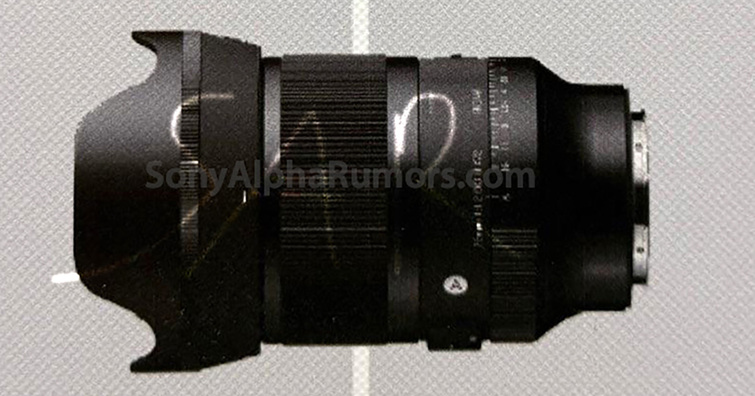 Sigma 全新 35mm F1.2 DG DN II 首度曝光！採用 72mm 濾鏡，體積縮小有感