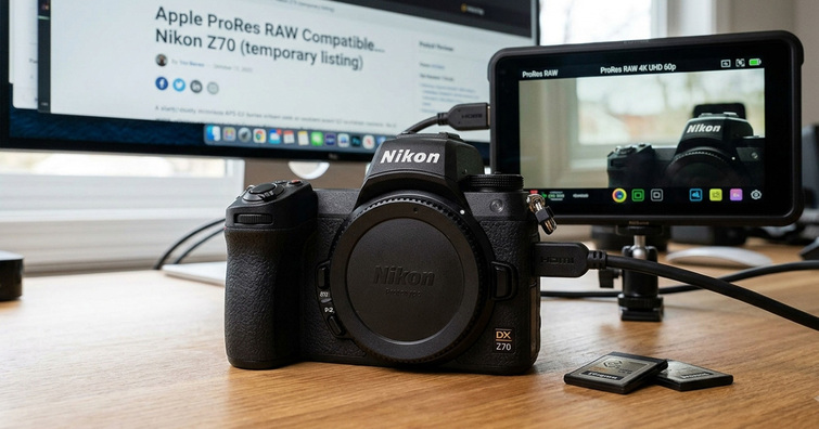 官方頁面驚現未發表新機!Nikon Z70 意外登錄 Apple ProRes RAW 相機支援名單 官方頁面驚現未發表新機!Nikon Z70 意外登錄 Apple ProRes RAW 相機支援名單